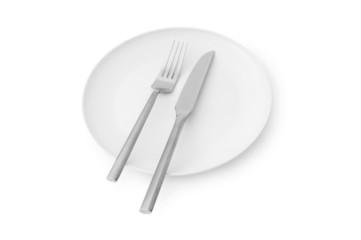 Set of utensils arranged on the table