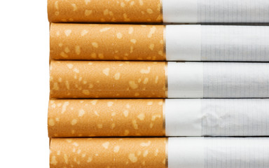 Cigarettes isolated on white background