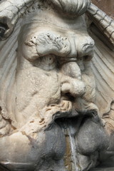 Fototapeta na wymiar Renaissance marble fountain
