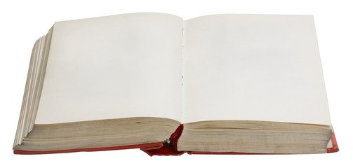 blank open book
