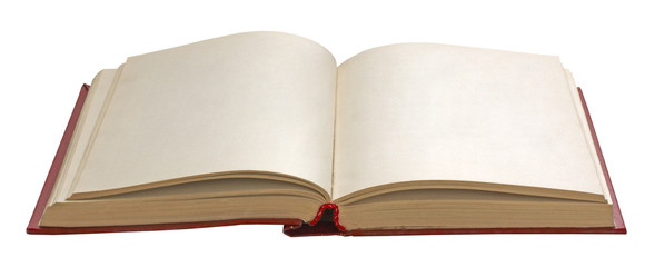 blank open book