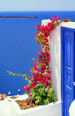 Architecture on Santorini island, Greece - obrazy, fototapety, plakaty
