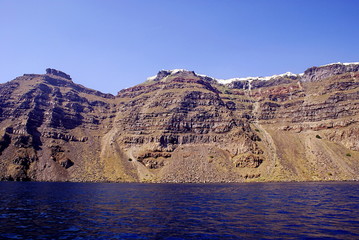Fototapeta na wymiar Urwisko Caldera na wyspie Santorini, Grecja