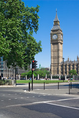 Big Ben Tower in Westminster, London, UK