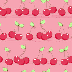 seamless cherry background