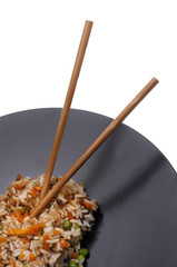 Fried Rice with Chop Sticks