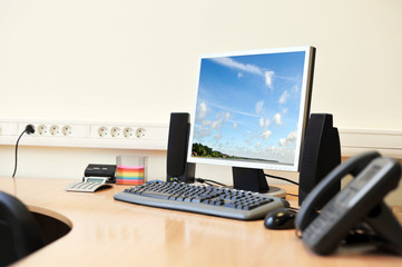 Workplace in office