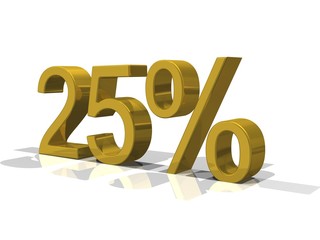 25%