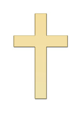 Simbolo de la Cruz en oro