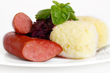 bratwurst mit klösse