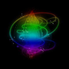 tourbillons multicolors