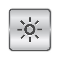 Chrome brightness button vector