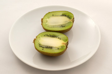 Kiwi on plate