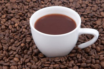 Coffee cup and grain