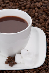 Coffee cup and grain
