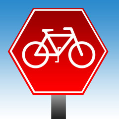 No cycling sign