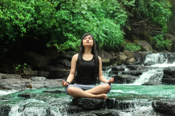 yoga or meditation n nature