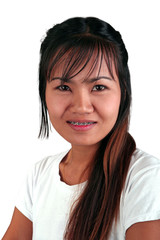 Thai girl with braces