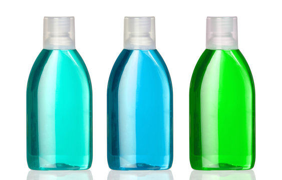 Three Bottles Of Mouthwash