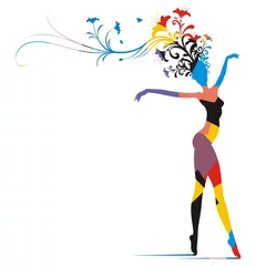 Poster Carnaval vrouw silhouet 01 © House @ Brasil