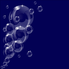 A transparent soap bubble background design