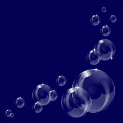 A transparent soap bubble background design