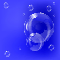 A transparent soap bubble background design