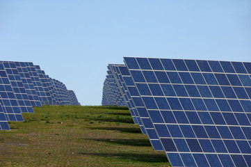 Solar panels alternative energy power station