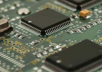chips on circuit board