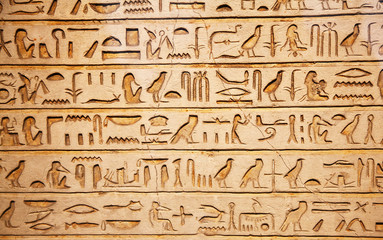 old egypt hieroglyphs - obrazy, fototapety, plakaty