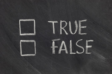 true or false checkboxes - obrazy, fototapety, plakaty