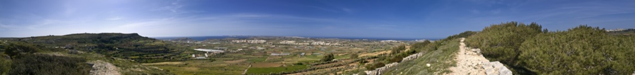 Fototapeta na wymiar Widok 360 ° Malty z Fort Bingemma