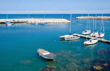 Obraz premium Giovinazzo touristic port. Apulia.