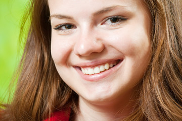 female smiling face
