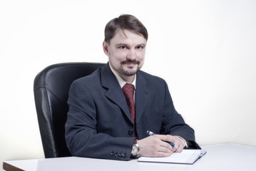 man with the daily log