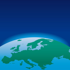 Globe EUROPE concept icon web internet vector illustration