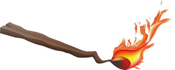 Burning match