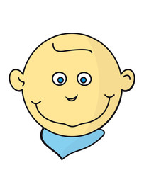 Babygesicht Lächelnd