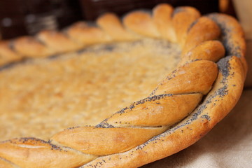 Traditional polish rural  oilcake