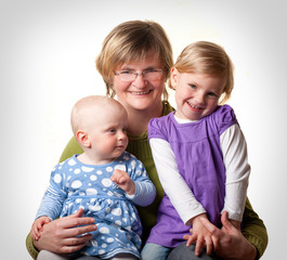 Grandmother and her Granddaughters