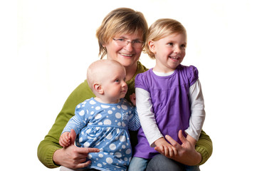 Grandmother and her Granddaughters