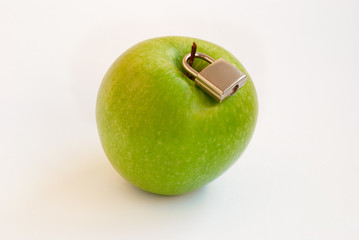 Apple with a padlock - 22847834