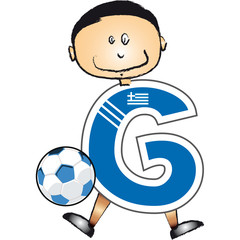 Alphabet Football lettre G