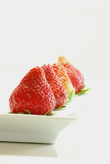 dessert aux fraises