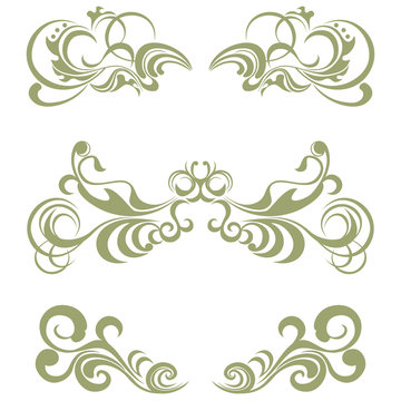 Floral elements set