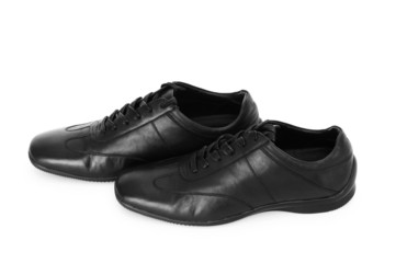 Male shoes isolated on the white background