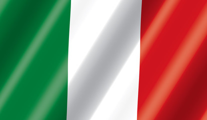 Italian Flag Flowing