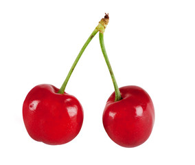 pair of cherry include hand made clipping path