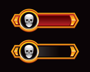 skull red and black arrows
