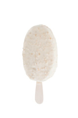 Ice-cream in white glaze